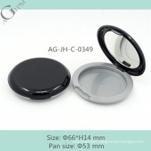 AG-JH-C-0349 AGPM Cosmetic Packaging Custom New Arrival Simple Round Compact For Makeup With Mirror